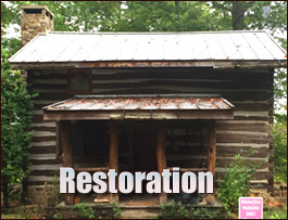 Historic Log Cabin Restoration  Brierfield, Alabama